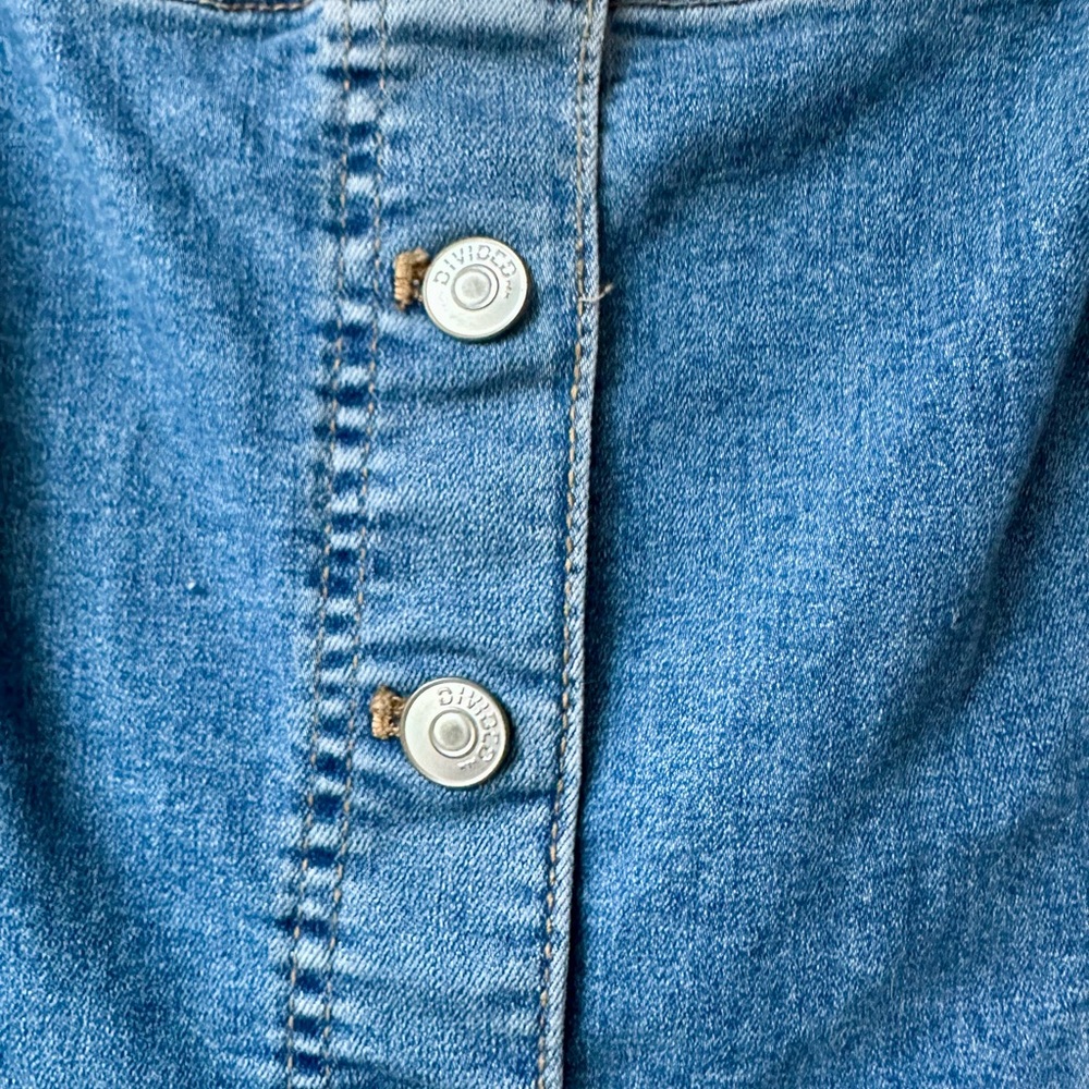 NWT Divided H&M Denim Button-Down Dress - Picture 3 of 6